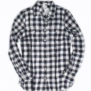 J crew prefect fit buffalo plaid flannel size 0